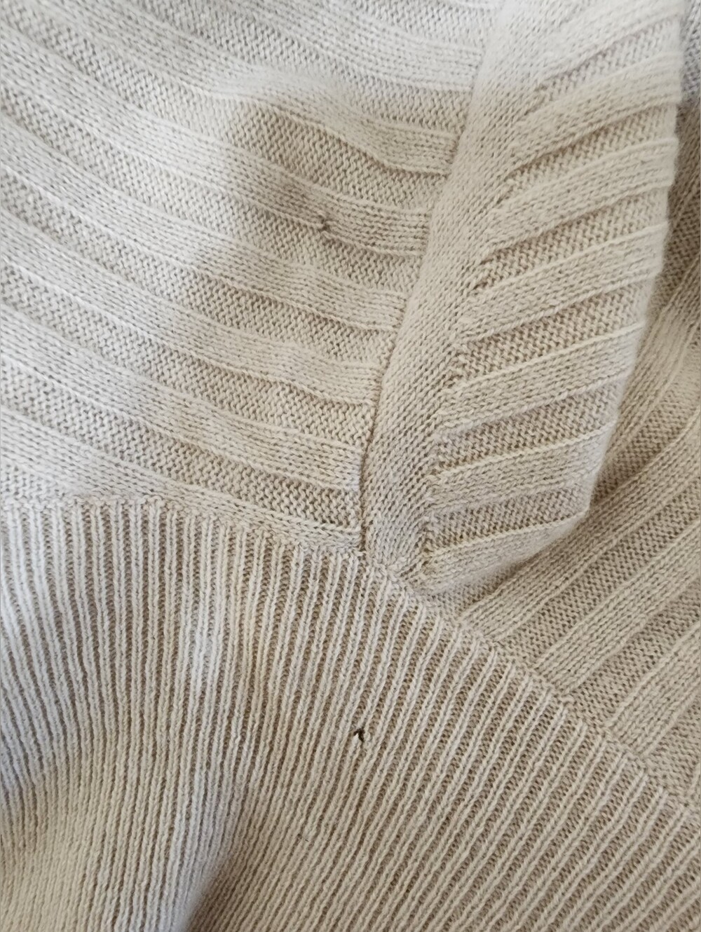 Lafayette 148 NY 100% Cashmere Ombre Ribbed Turtleneck Tunic Sweater No Size Tag - Picture 11 of 13
